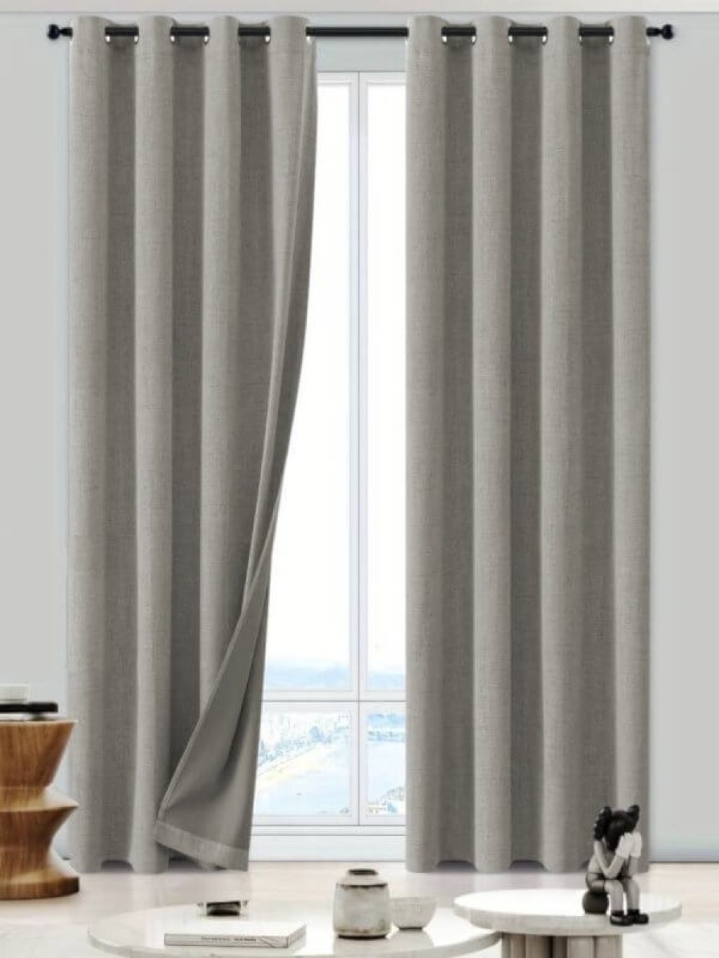 Κουρτίνα Blackout-Συσκότισης Taupe Thermal Insulated με Τρουκς Γαρύφαλλο 280x275 | Γαρύφαλλο - Λευκά Είδη