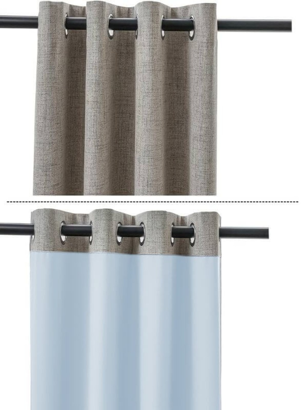 Κουρτίνα Blackout-Συσκότισης Taupe Thermal Insulated με Τρουκς Γαρύφαλλο 280x275 | Γαρύφαλλο - Λευκά Είδη