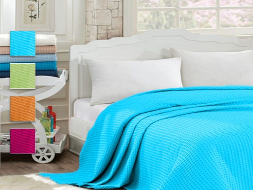 Κουβέρτα Πικέ Υπέρδιπλη Βαμβακερή Hotel Line 350gsm Γαρύφαλλο 220x240 | Γαρύφαλλο - Λευκά Είδη